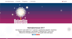 Desktop Screenshot of heimsljos.is