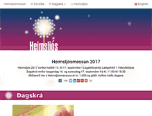 Tablet Screenshot of heimsljos.is